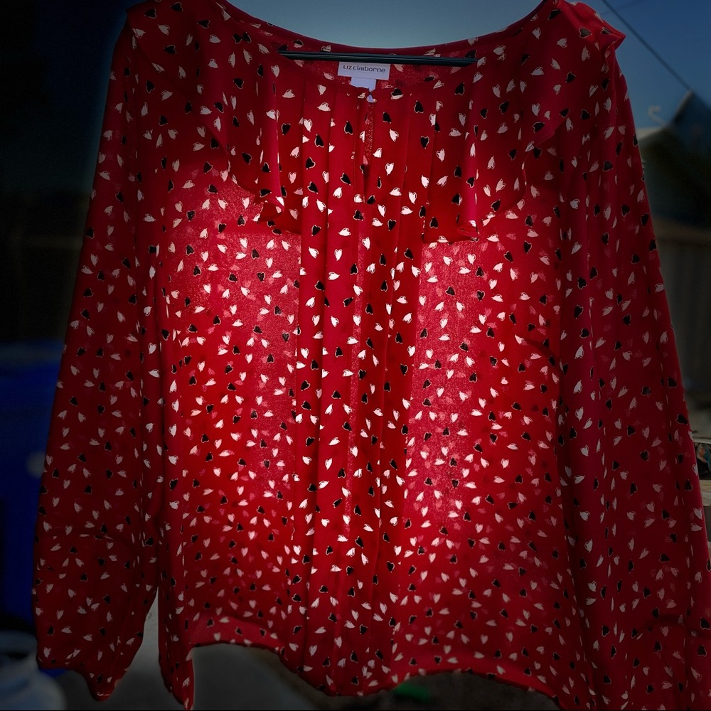 New red ladies blouse
